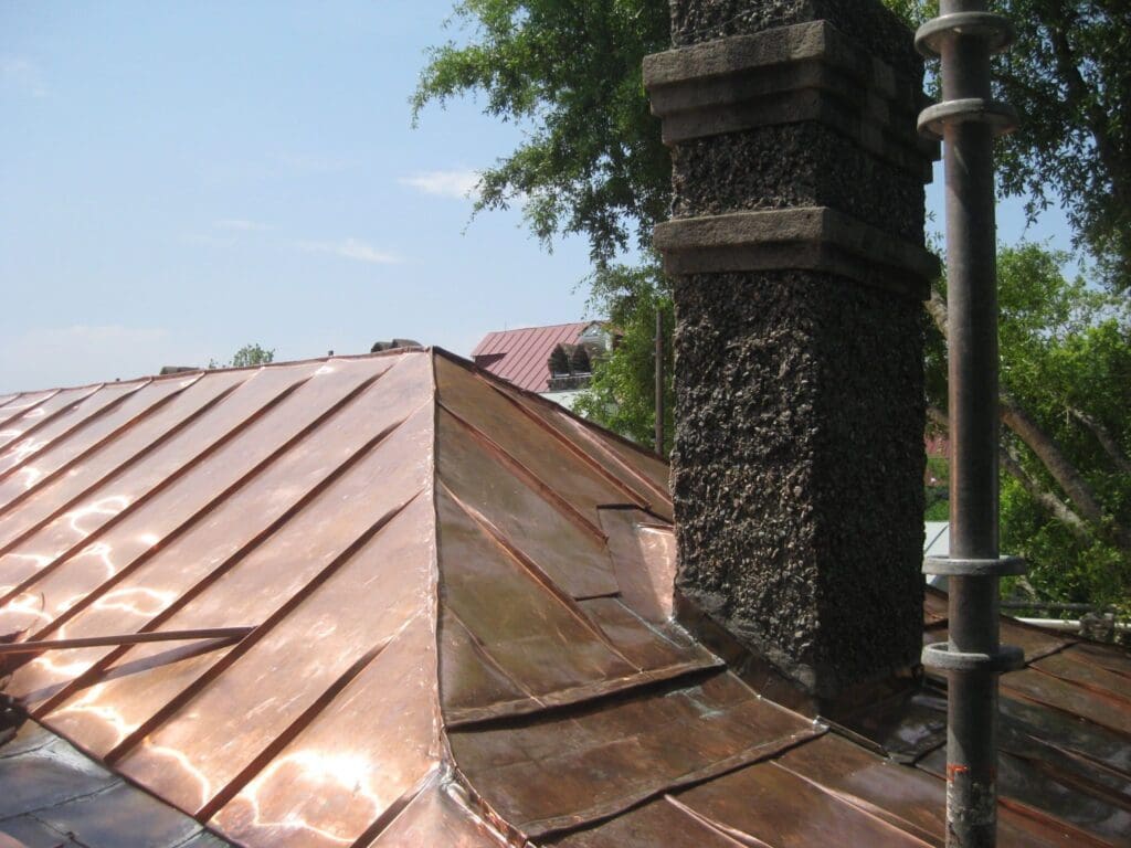 History of Metal Roofing-Wagner-Metal-Supply-Copper-Roof-2