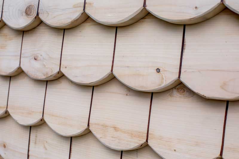 wooden roofing tiles