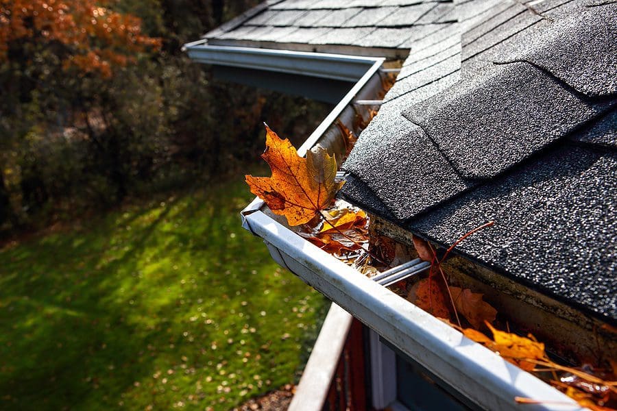 Clogged gutters lead to bigger problems that should be handled when winterizing your roof